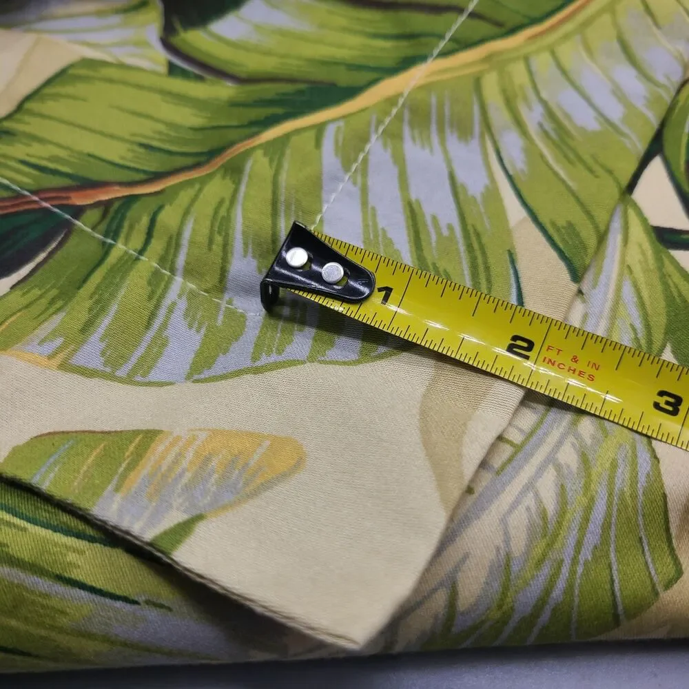 Tommy Bahama Palmiers set (2) Pillow Shams King size Tropical Palm Leaves Cotton